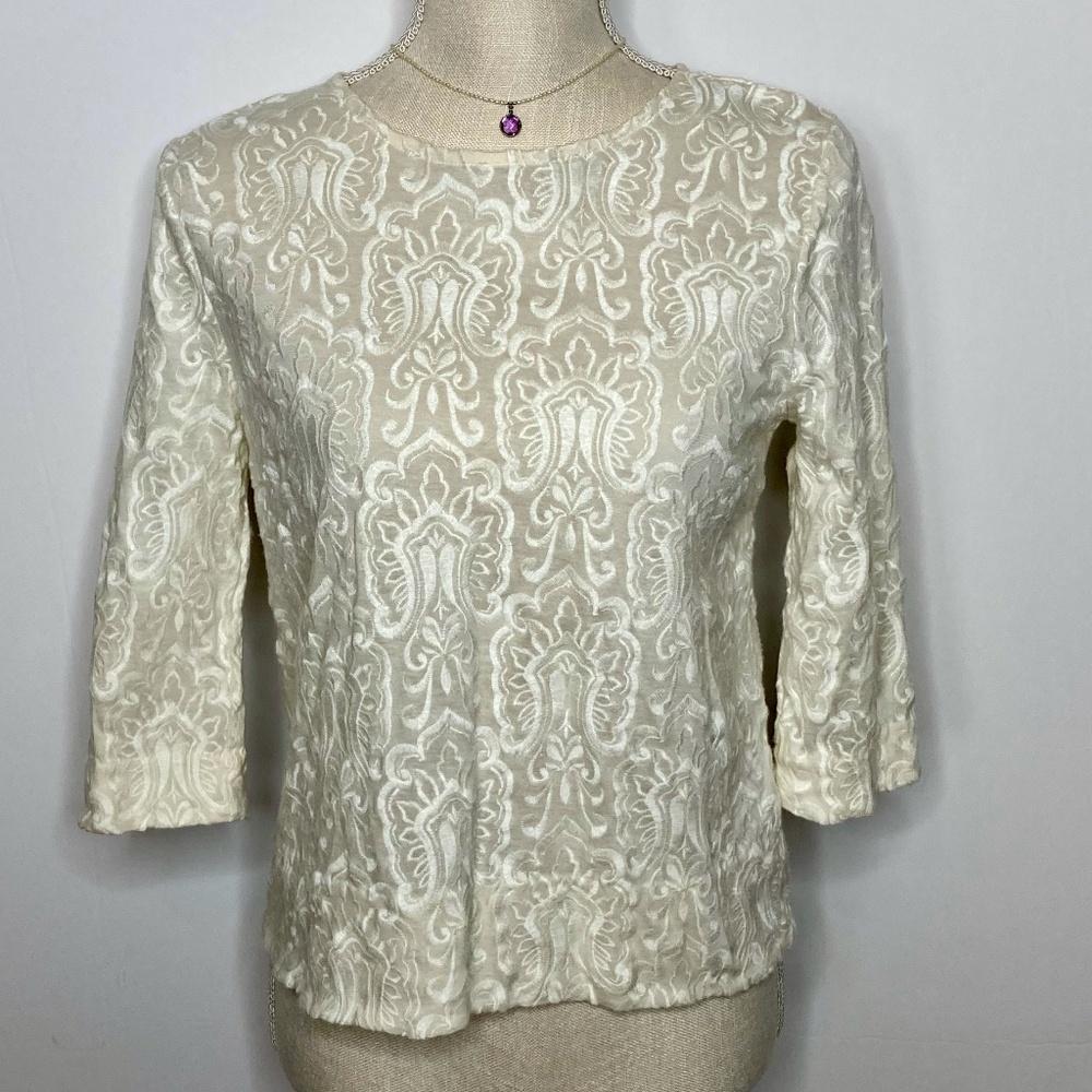 J Crew Embroidered Top